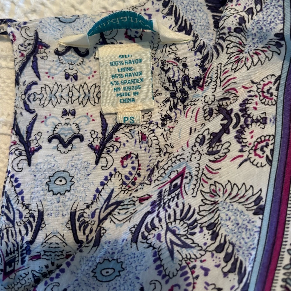 Sundance Terraza Dress in Blue Citron Petite Small - Picture 7 of 12